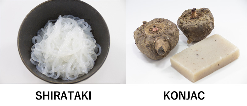 Difference between shirataki and konjak