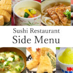 Sushi restrant side menu