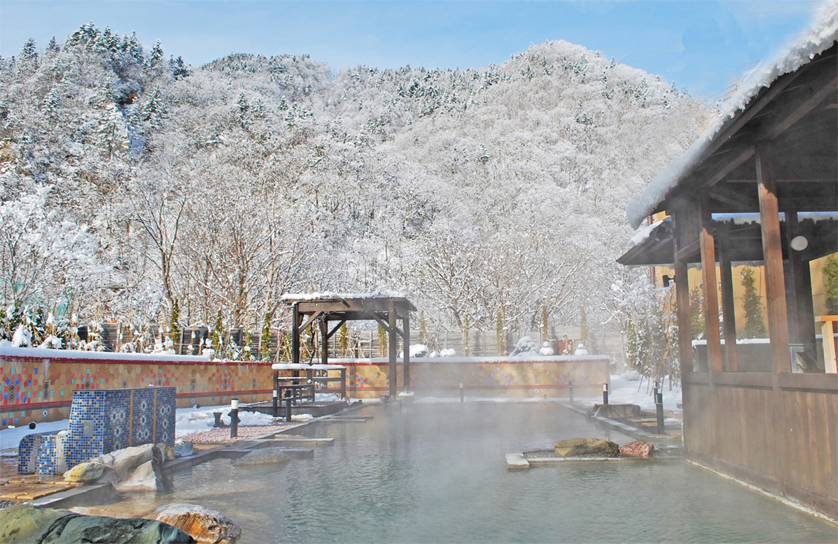 hot springs of Jozankei.