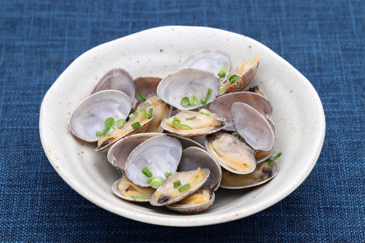 steamed asari clams with sake