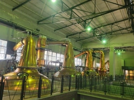 Yamazaki Whiskey Production Process: Steaming slip