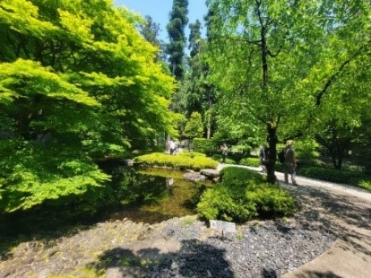 The Yamazaki distillery is also characterized by its beautiful scenery.