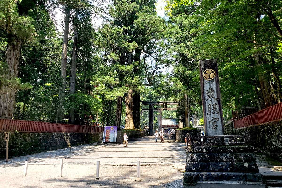 Walking slowly, I saw the torii gate of the shrine.