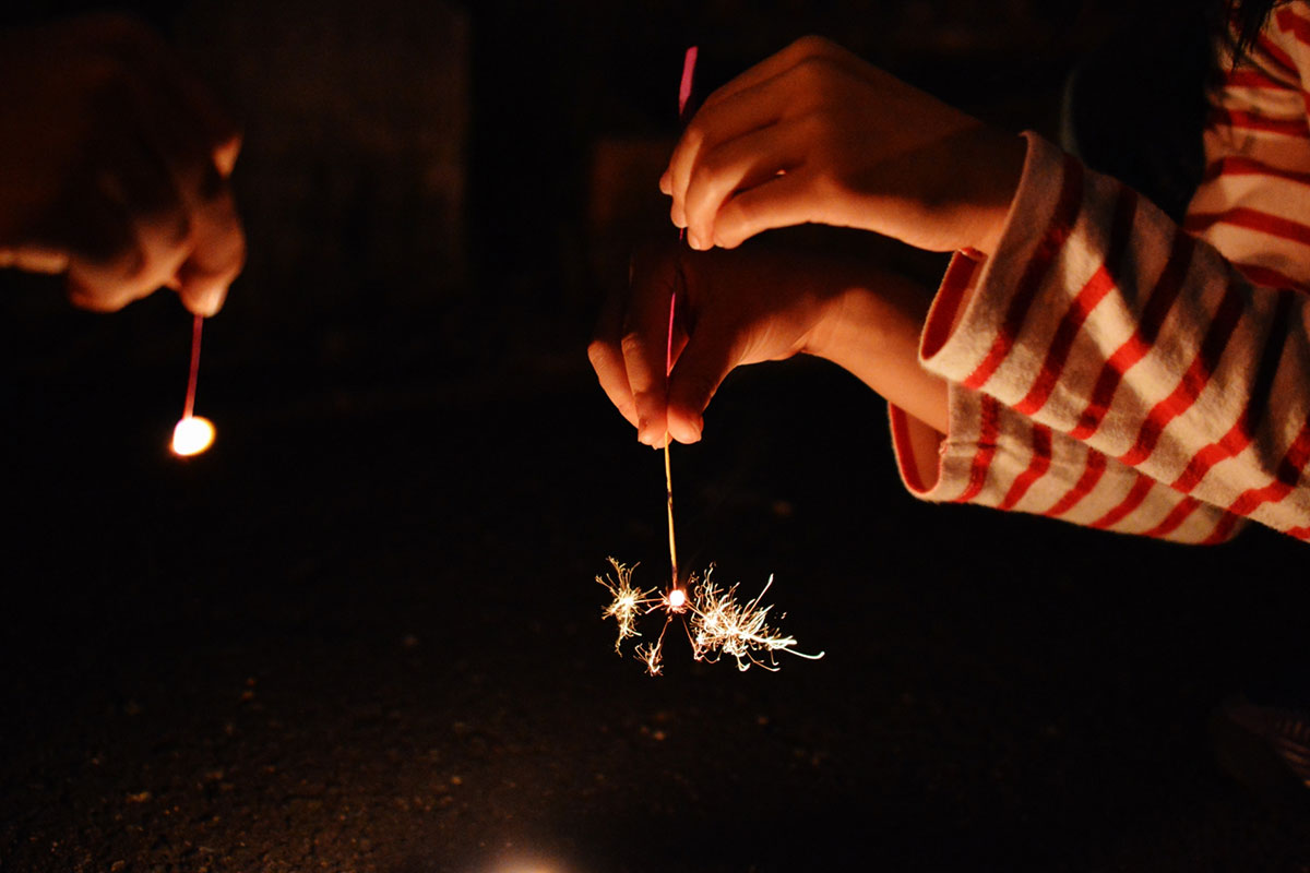 Senko hanabi - a type of Japanese handheld fireworks