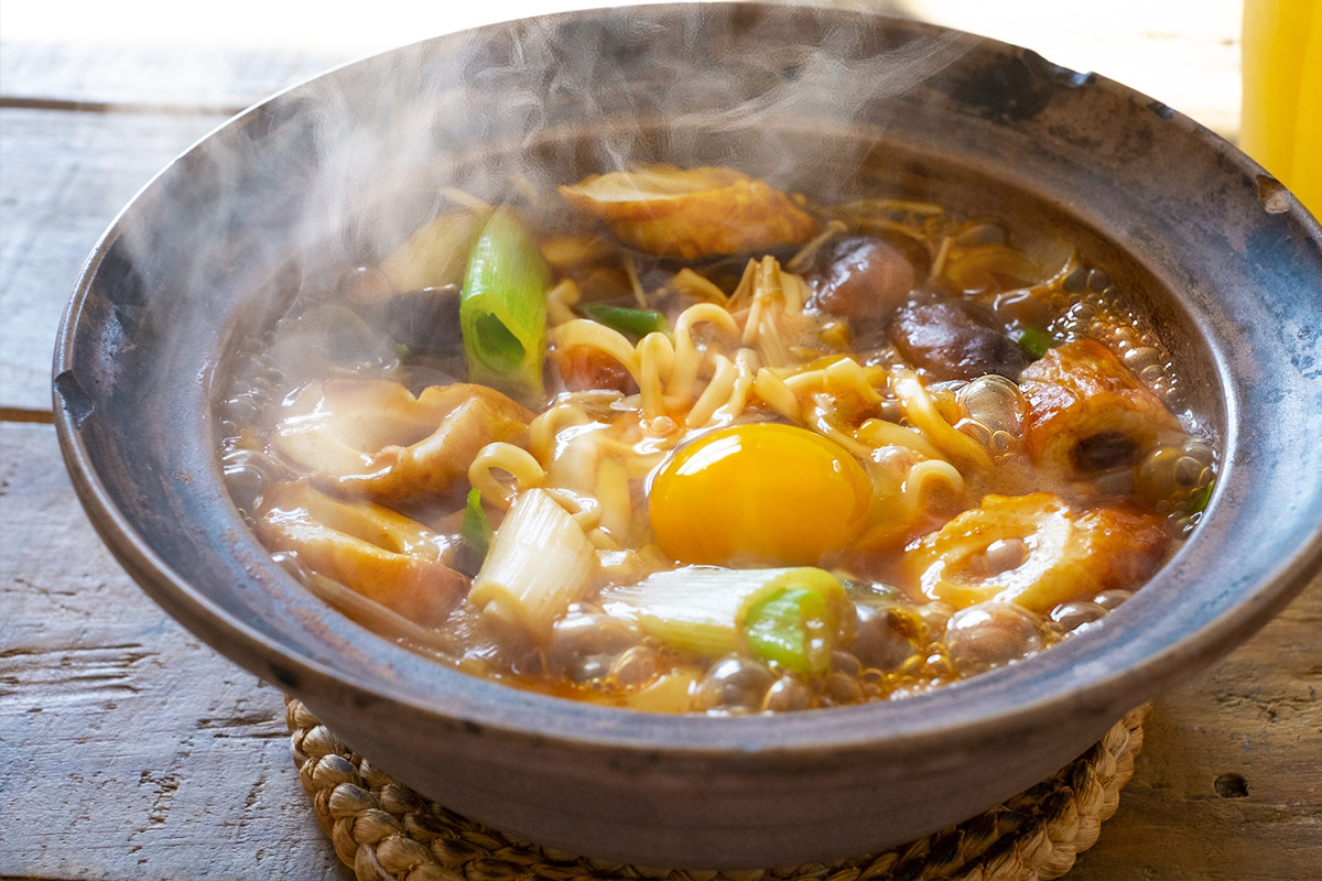 Miso Stewed Udon Noodles