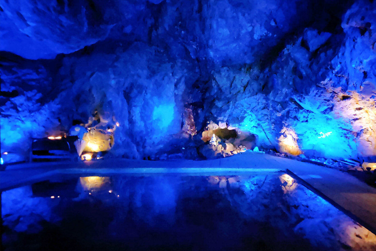 Blue Cave in Ishikawa, Japan