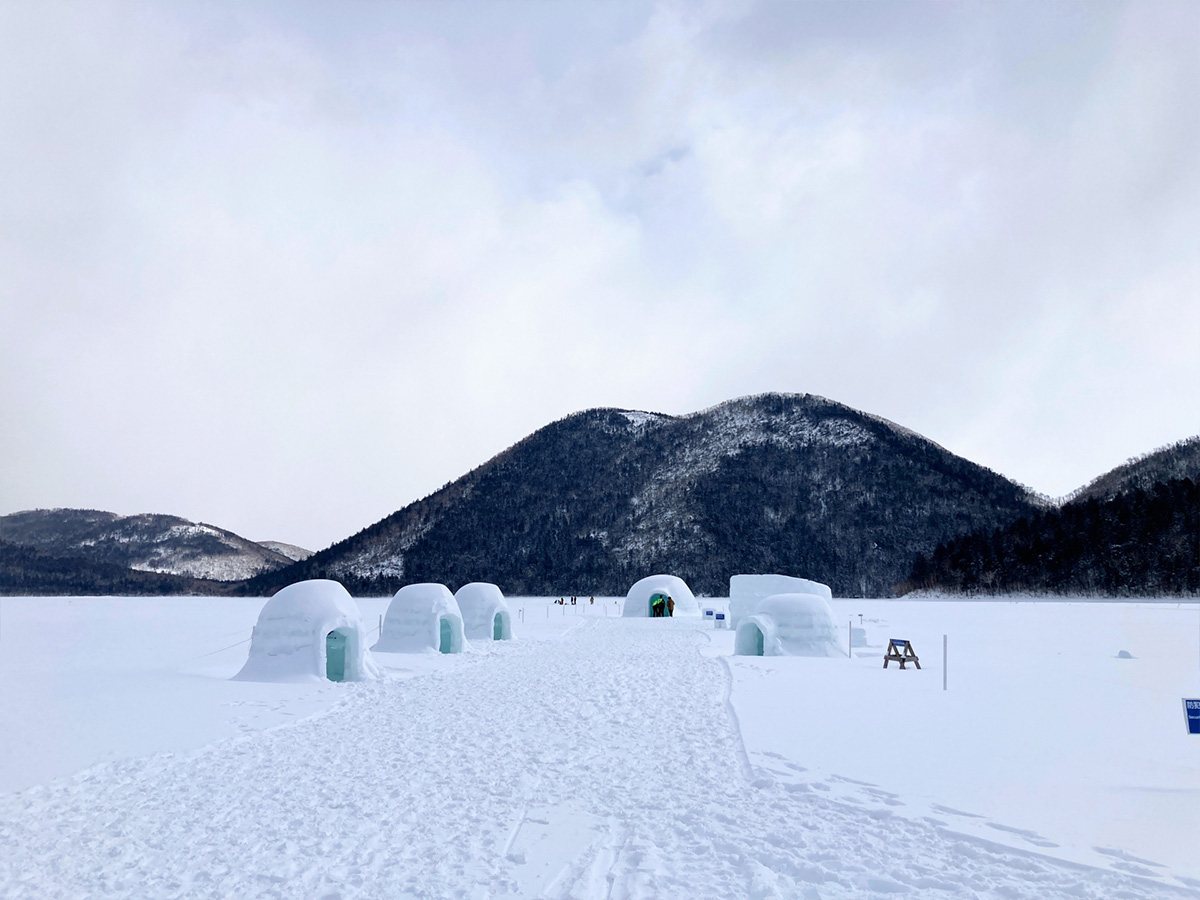 Lake Shikaribetsu in winter has events unique to this time of year