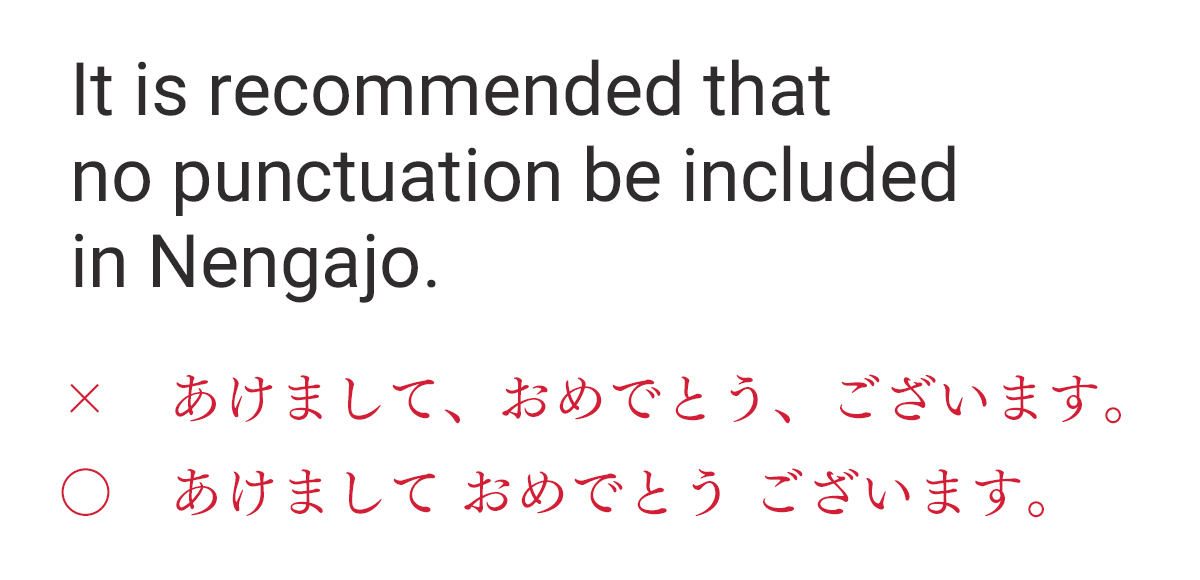 Punctuation in greetings is deprecated in view of "not interrupting what is congratulatory or joyful"