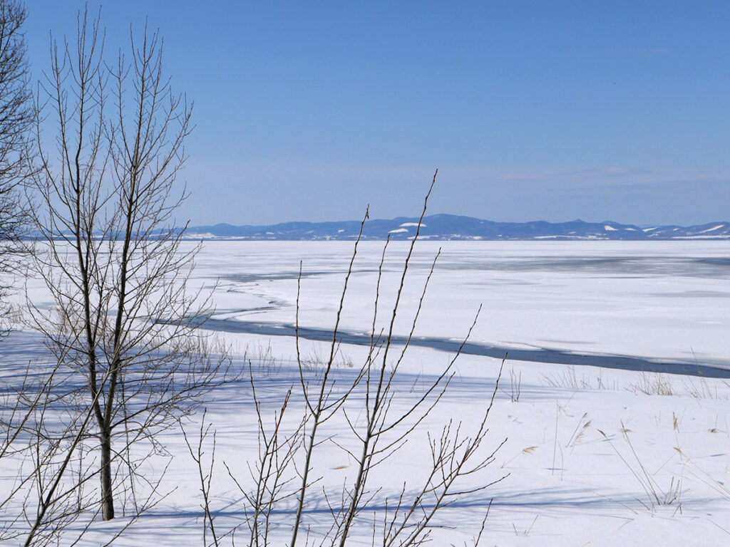 Hokkaido in winter is a silver world