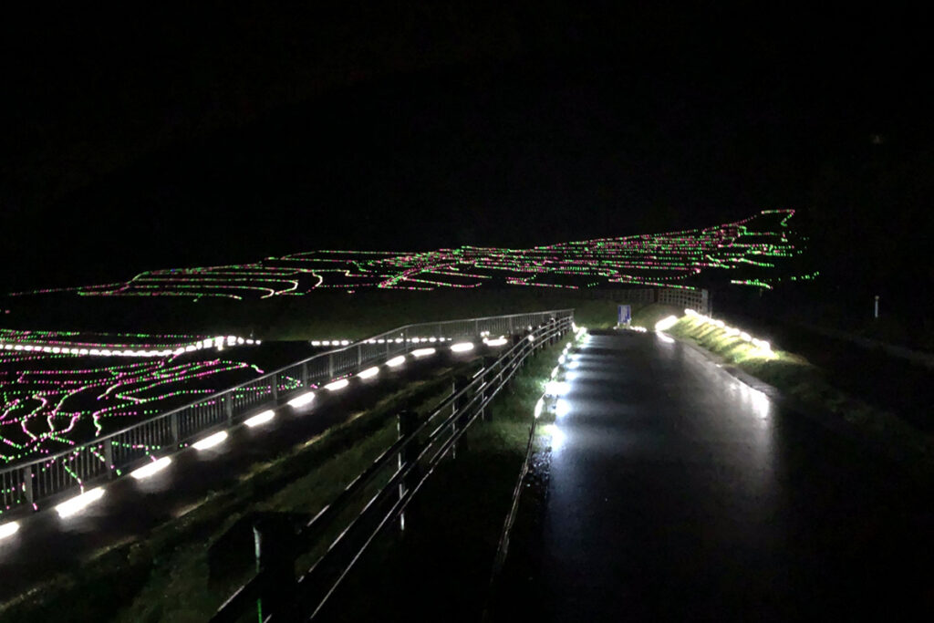 When the rice harvest is over and the winter season is upon us, there's a light-up event!