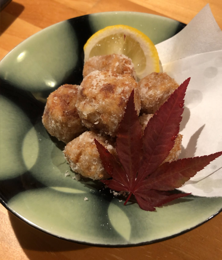 This is deep-fried taro.