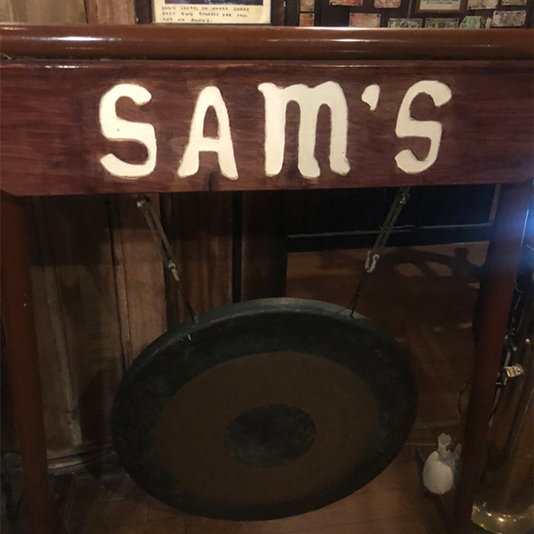 When we arrived at the restaurant and were shown to our seats, they rang a gong for some reason.