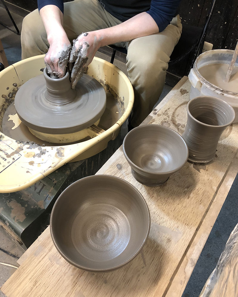 There is also a facility where you can try your hand at pottery making!