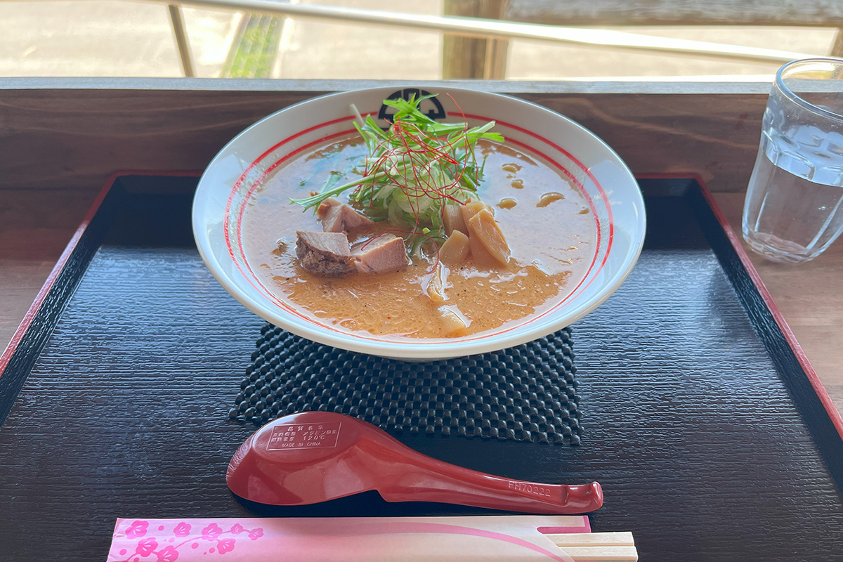 Ebi soba miso flavor