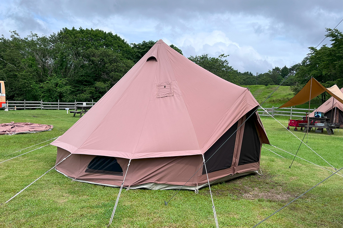 Camping experience at Mineyama Kogen, a natural place with a starry sky