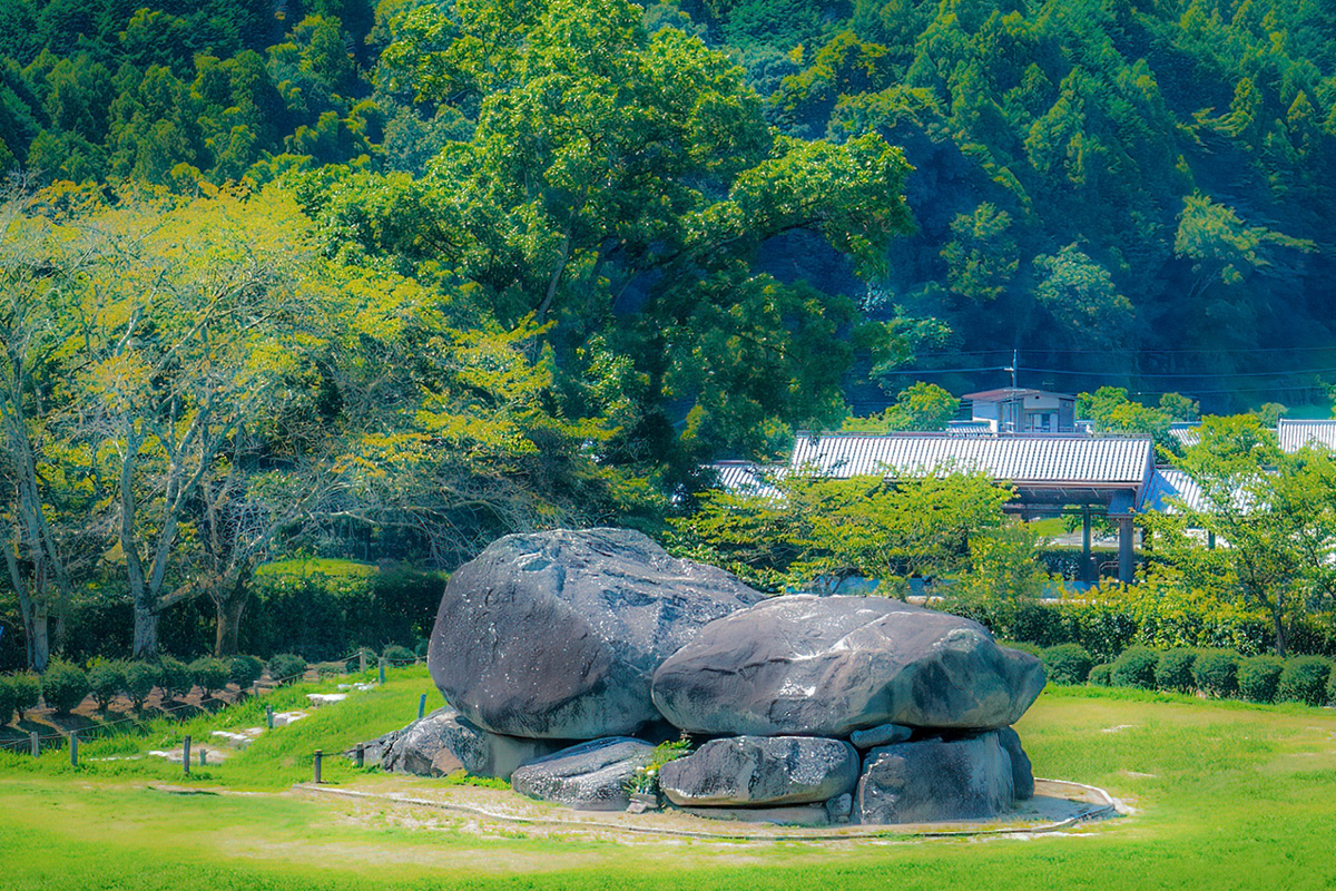 They have these stone stage burial mounds and others.