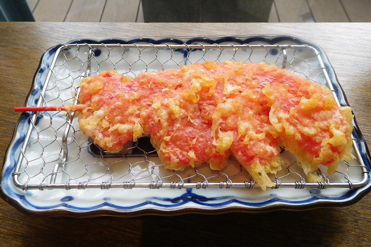 Red ginger tempura