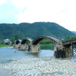 Iwakuni City, where the rare wooden arch bridge "Kintai Bridge" is located