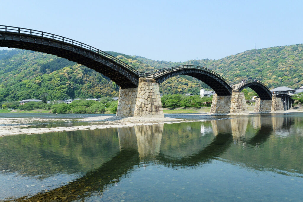 Iwakuni City Where The Rare Wooden Arch Bridge Kintai Bridge Is Located iwakuni-city-where-the-rare-wooden-arch-bridge-kintai-bridge-is-located