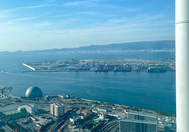 Before going to the site, we first visited Yumeshima Island from Cosmo Tower.