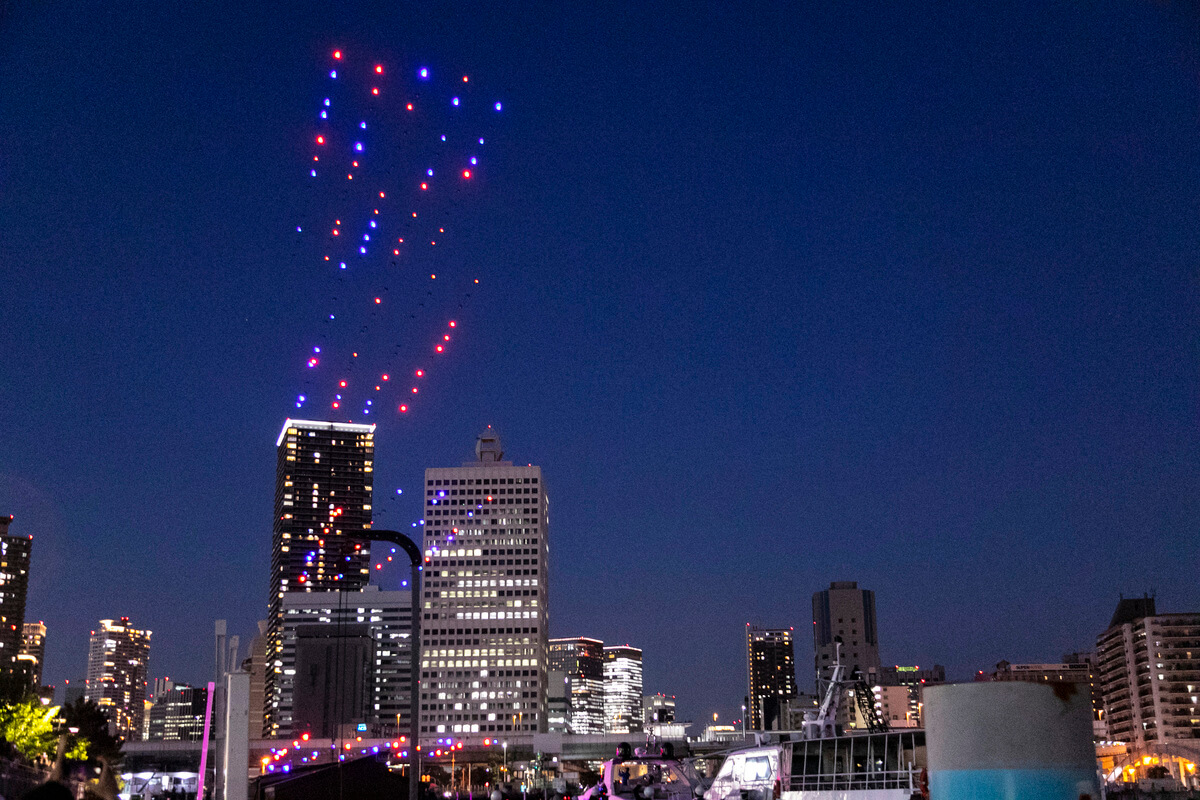 Drones taking off at once