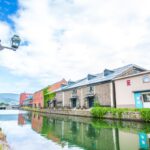 Otaru Canal lined with brick warehouses