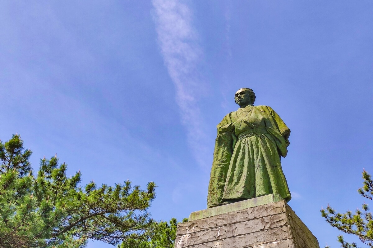 Statue of Ryoma Sakamoto, one of Kochi's most famous figures