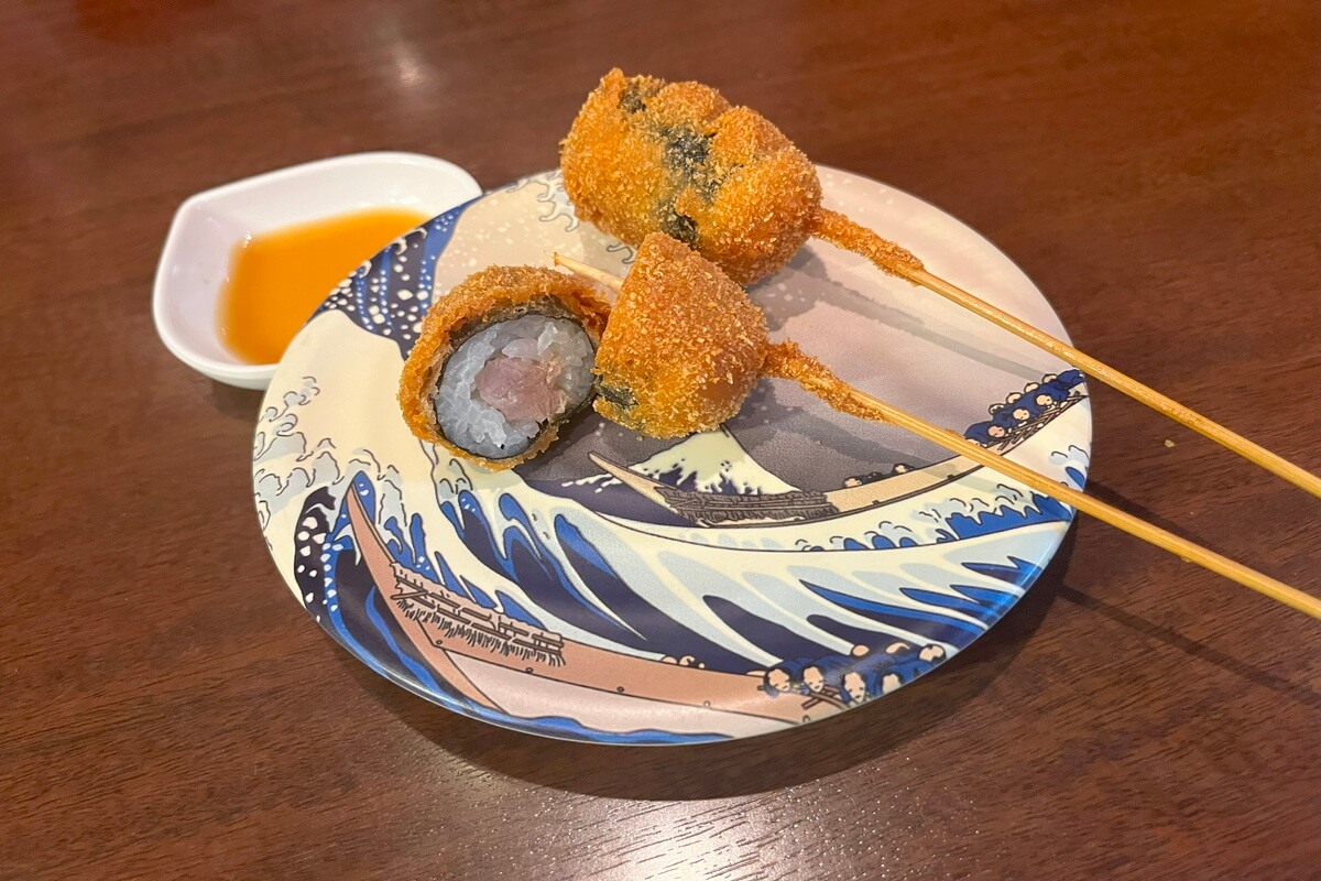 Hinomaru Roll offered by Shinsekai 94 (kushi) Dining Makoto