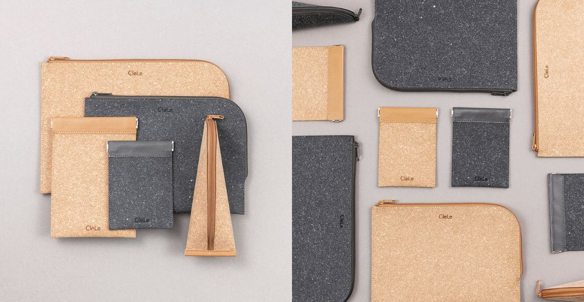 CleLe stationery made from sustainable, recycled leather