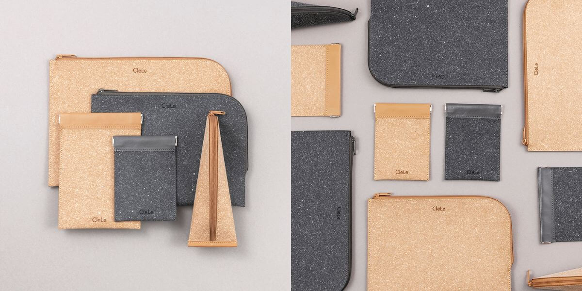 CleLe stationery made from sustainable, recycled leather