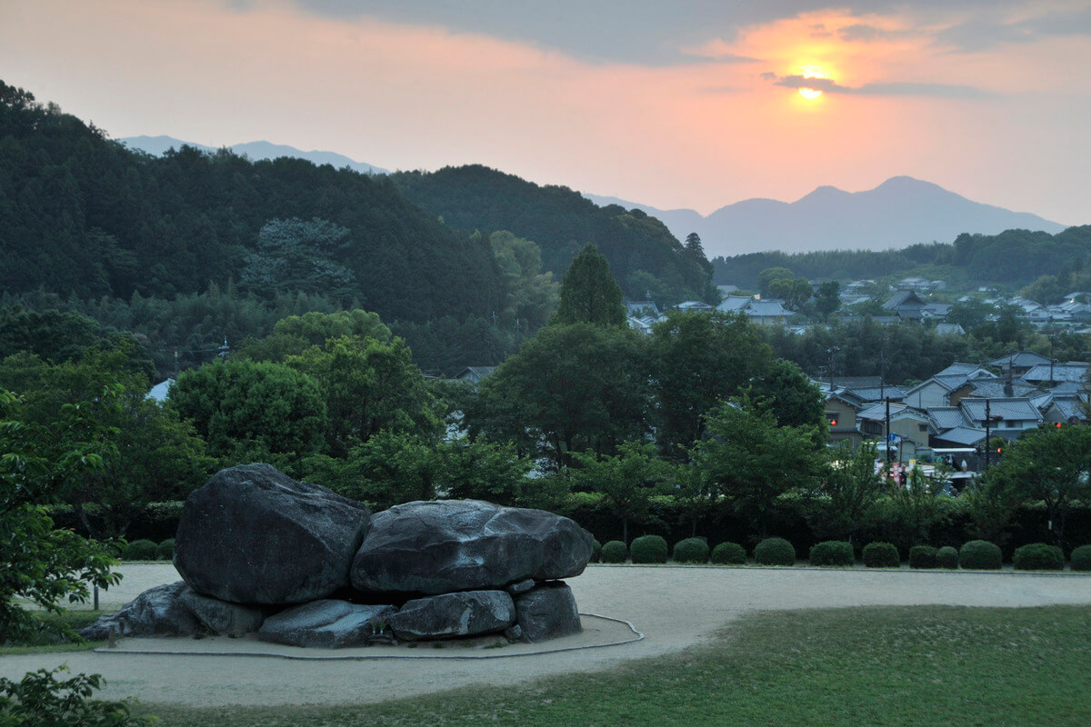 Ishibutai Kofun Tumulus, one of the largest stone chamber tombs in Japan