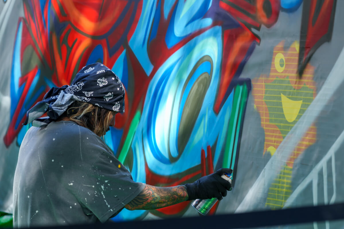 Live painting by CHOB-ONE (SELF SATISFACTION CREW)