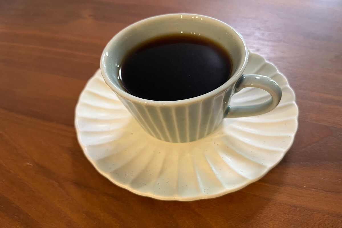 A cup of coffee is ready