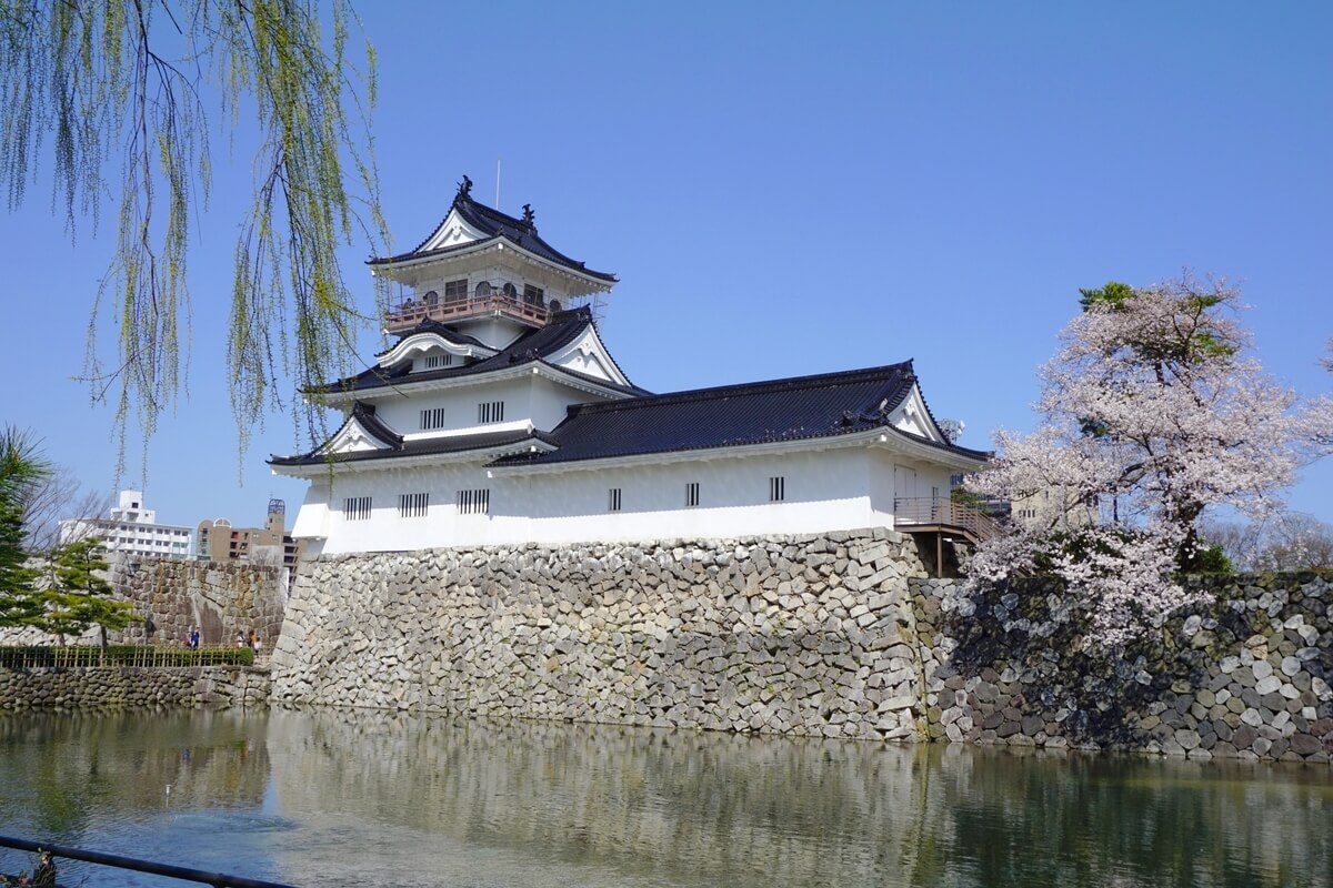 Toyama Castle, famous for its cherry blossoms