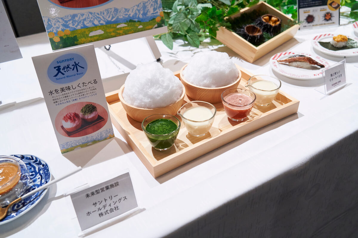 Kakigori (Shaved ice) made with Suntory's natural water