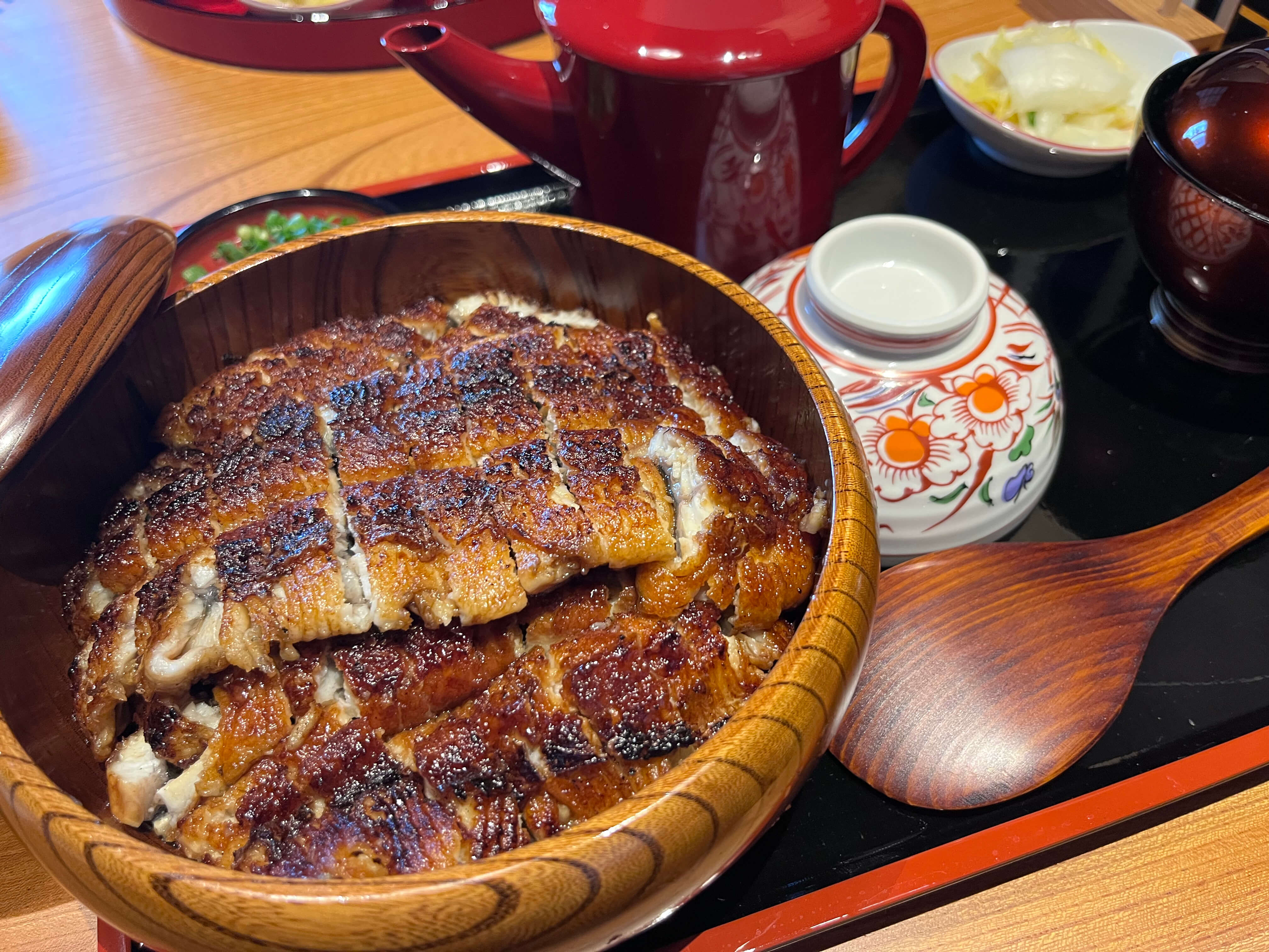 Hitsumabushi, a Nagoya specialty at Sumiyaki Unafuji