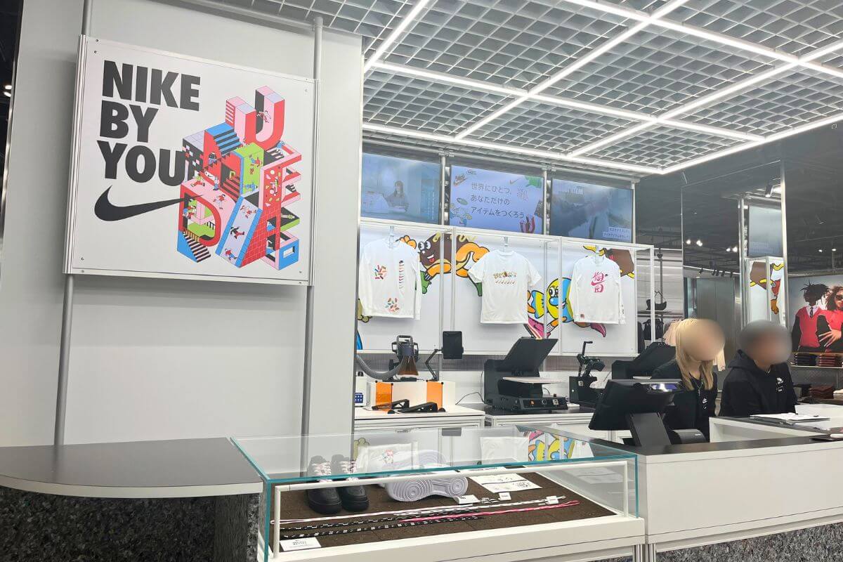 First “Nike By You” customization service in the Kansai region