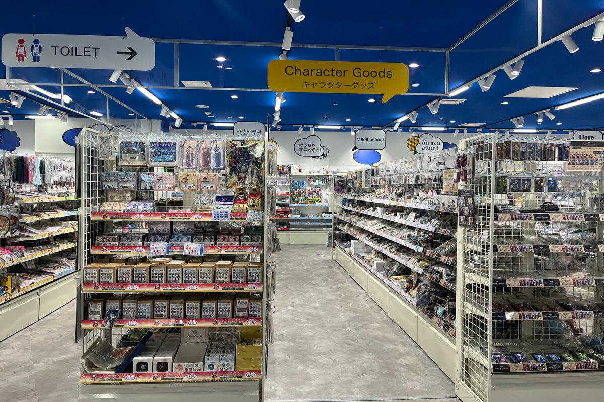 Animate Umeda's extensive range of merchandise