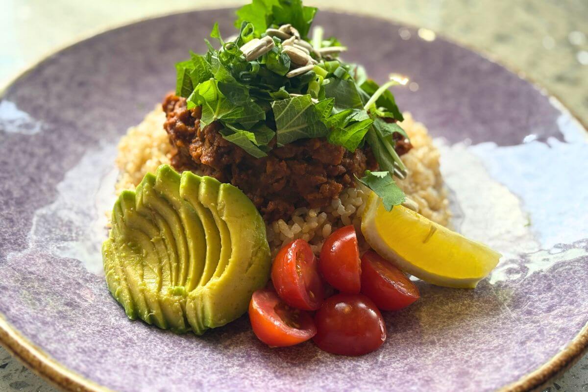 Vegan Keema Curry with Tomatoes