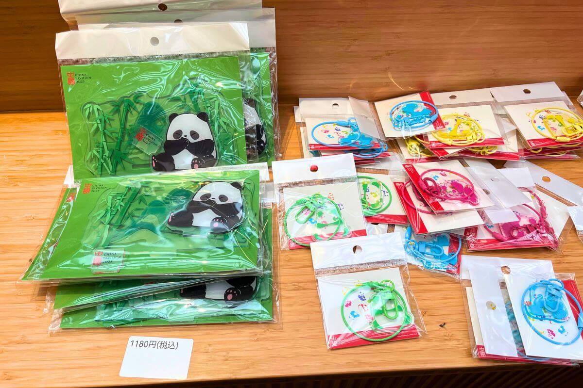 A wide selection of panda goods