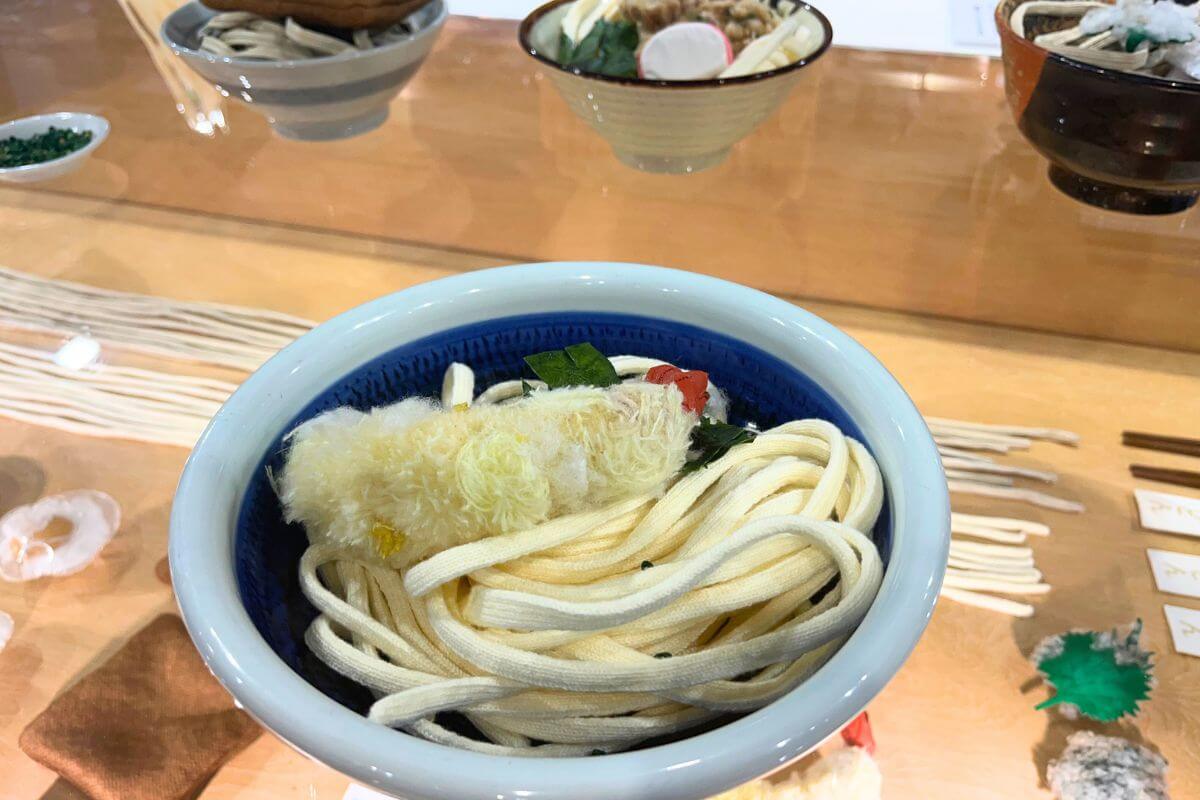 Kagawa Prefecture's local udon noodles recreated using glove technology