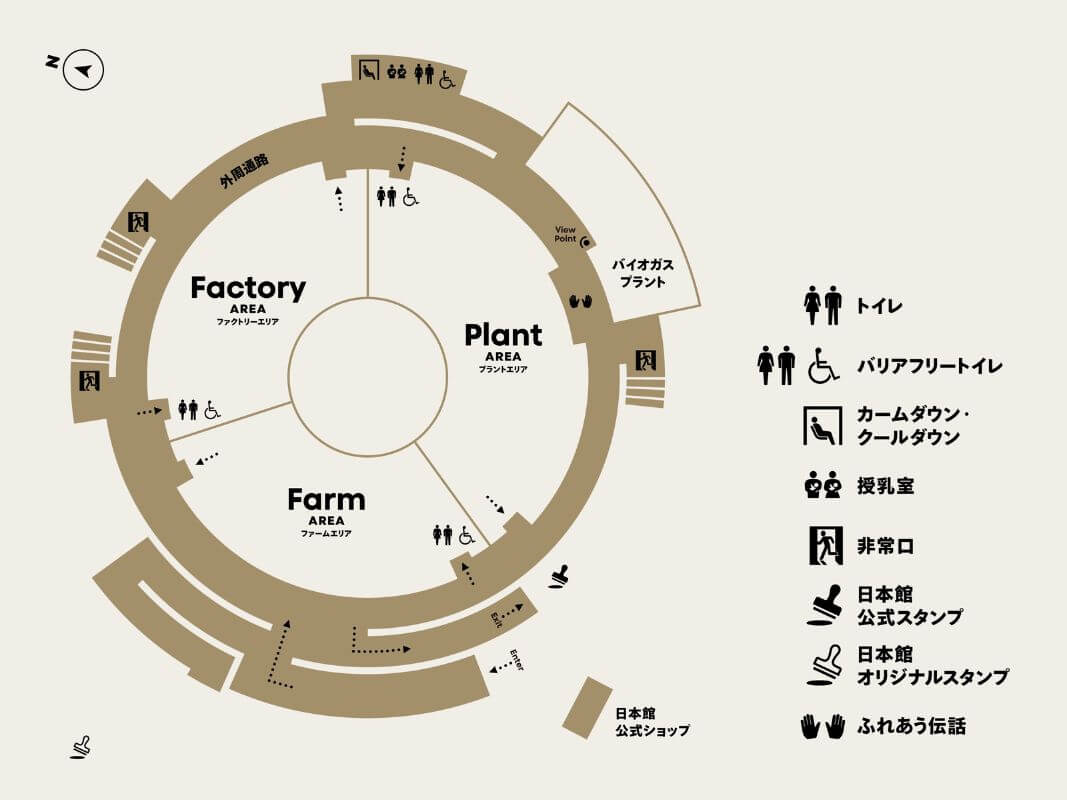 Japan Pavilion Area Map