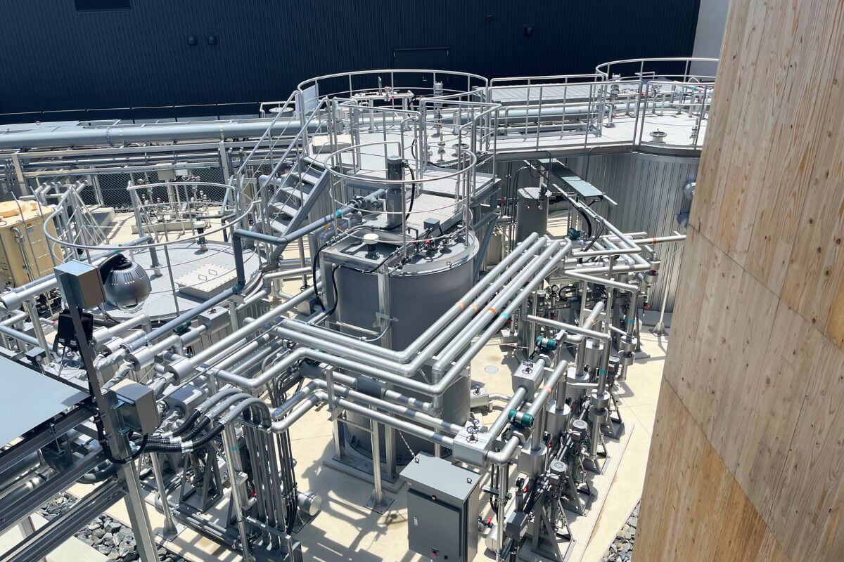 Biogas plant on the Japan Pavilion grounds