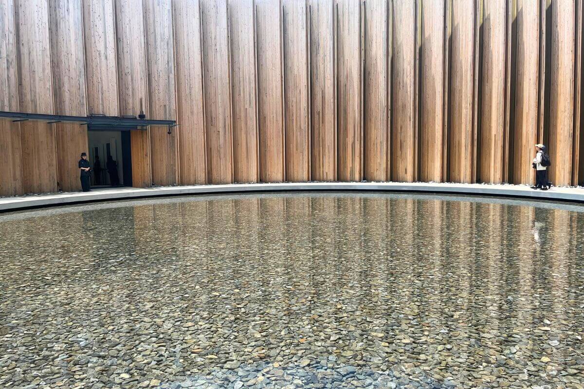 A huge purified water basin