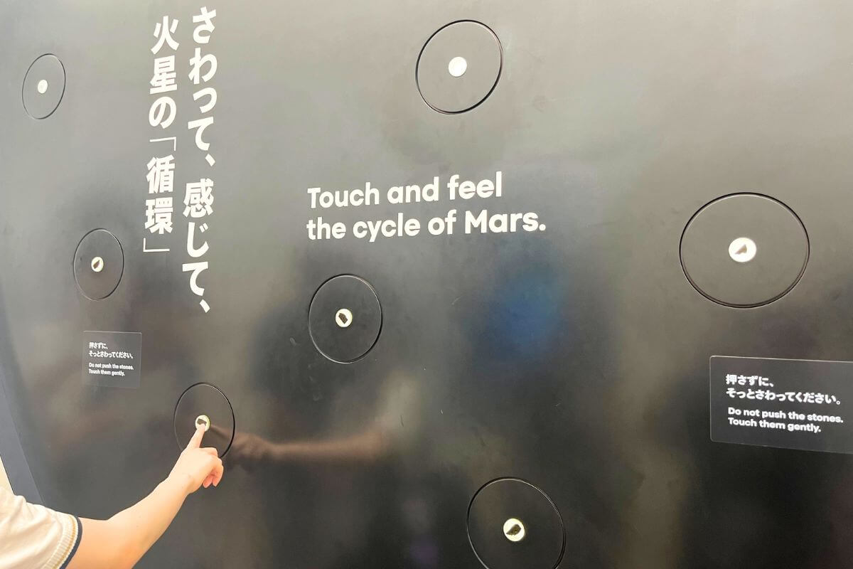 Mars rocks at the Japan Pavilion
