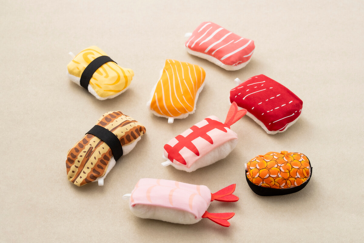 Handkerchief with Eight Sushi Toppings