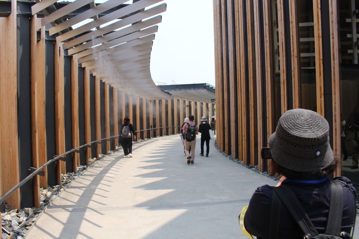 Enter the Japan Pavilion