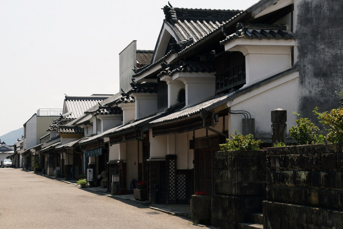 The townscape of Udatsu, once Japan's foremost indigo dye production center