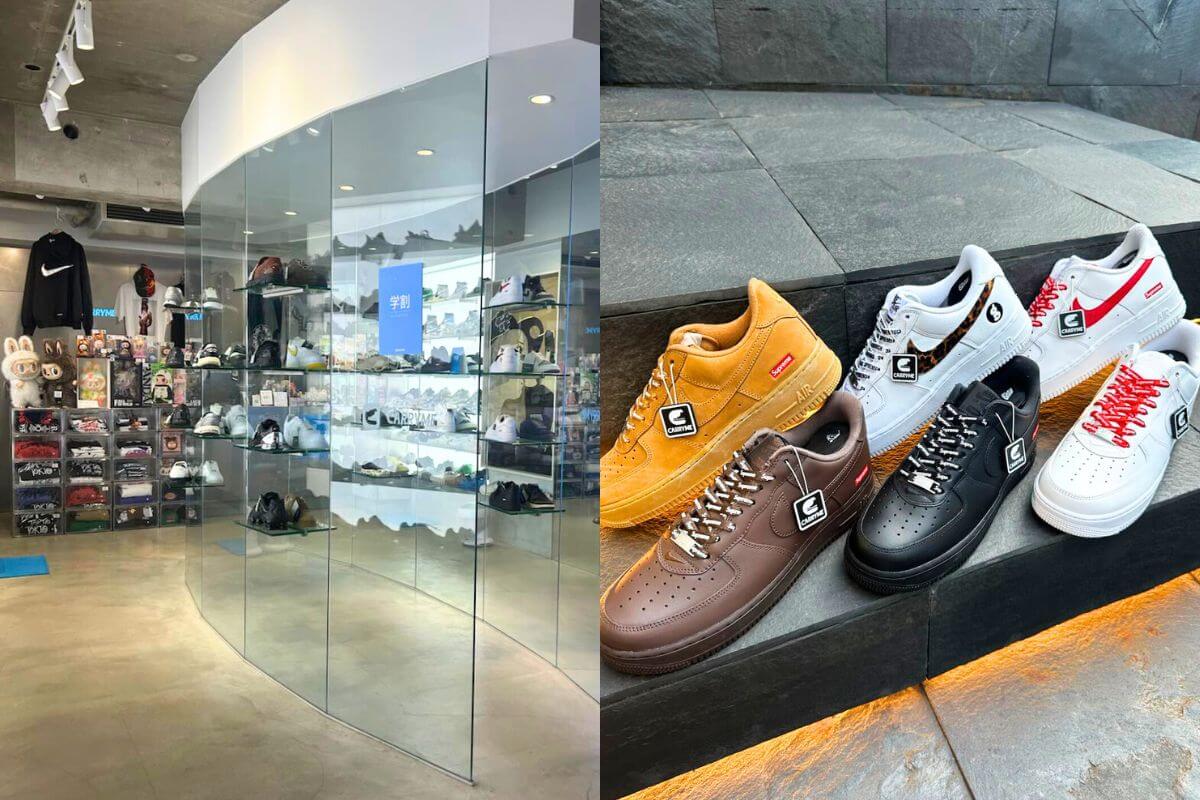 Authenticated sneakers in a wide variety