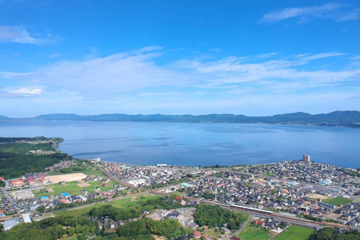 Lake Shinji, located between Izumo and Matsue